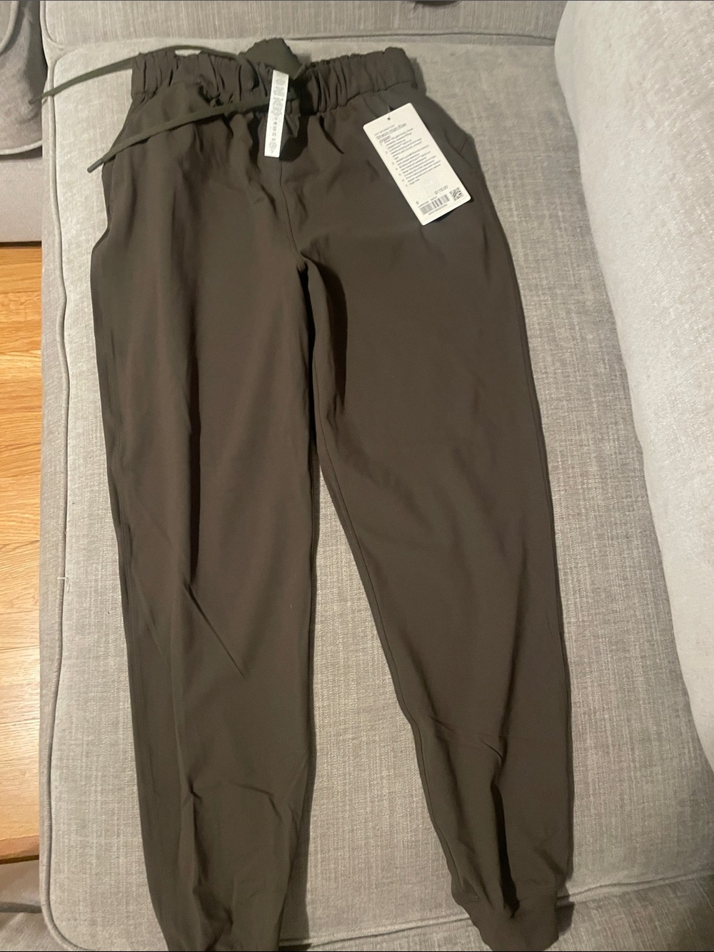 lululemon athletica Olive Green Track Joggers stretch high-rise